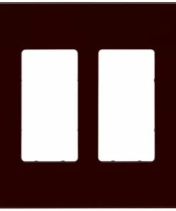 Buy 😀 Eaton Wall Plates 2-Gang Brown Decorator Screwless Midsize Wall Plate ⭐