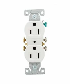 Best Sale 👏 Eaton Electrical Outlets 15-Amp Residential Duplex Outlet, White ❤️