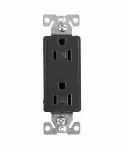 Cheap 😍 Eaton Electrical Outlets 15-Amp Residential Decorator Outlet, Silver Granite 👏