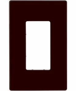 Cheapest 🔔 Eaton Wall Plates 1-Gang Brown Decorator Screwless Midsize Wall Plate ❤️