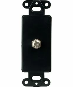 Cheapest ✨ Eaton Wall Plates 1-Gang Coaxial Black Decorator Standard Wall Plate Insert 🎉