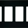 Best Sale 🔥 Eaton Wall Plates 4-Gang Black Round Wall Plate 😀