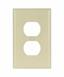 Best Sale 🔔 Eaton Wall Plates 1-Gang Midsize Duplex Wall Plate, Ivory 👏