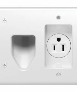 Discount 🔔 Eaton Wall Plates 2-Gang Cable Access Specialty Recessed Wall Plate ', White ✔️