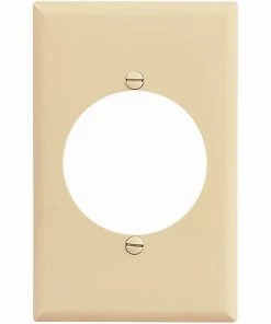 Buy 🎉 Eaton Wall Plates 1-Gang Midsize Round Wall Plate, Ivory ❤️