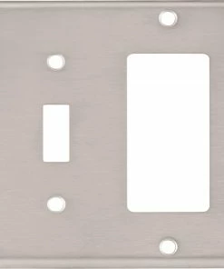 Discount 👍 Eaton Wall Plates 2-Gang Wall Plate, Stainless 🎁