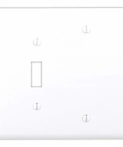 Wholesale 👏 Eaton Wall Plates 2-Gang Wall Plate, White ⌛