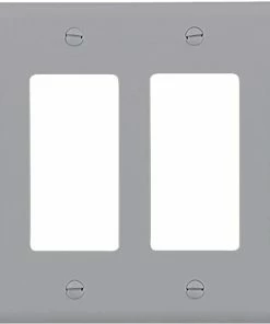 Wholesale 🧨 Eaton Wall Plates 4-Gang Decorator Wall Plate, Gray ⌛