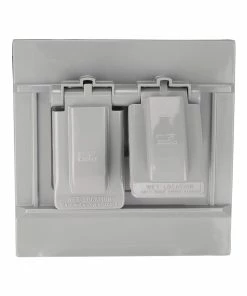 Flash Sale ๐คฉ Eaton Electrical Outlet Covers Non-Metallic Gray 2-Outlet Weatherproof Electrical Outlet Cover ๐งจ