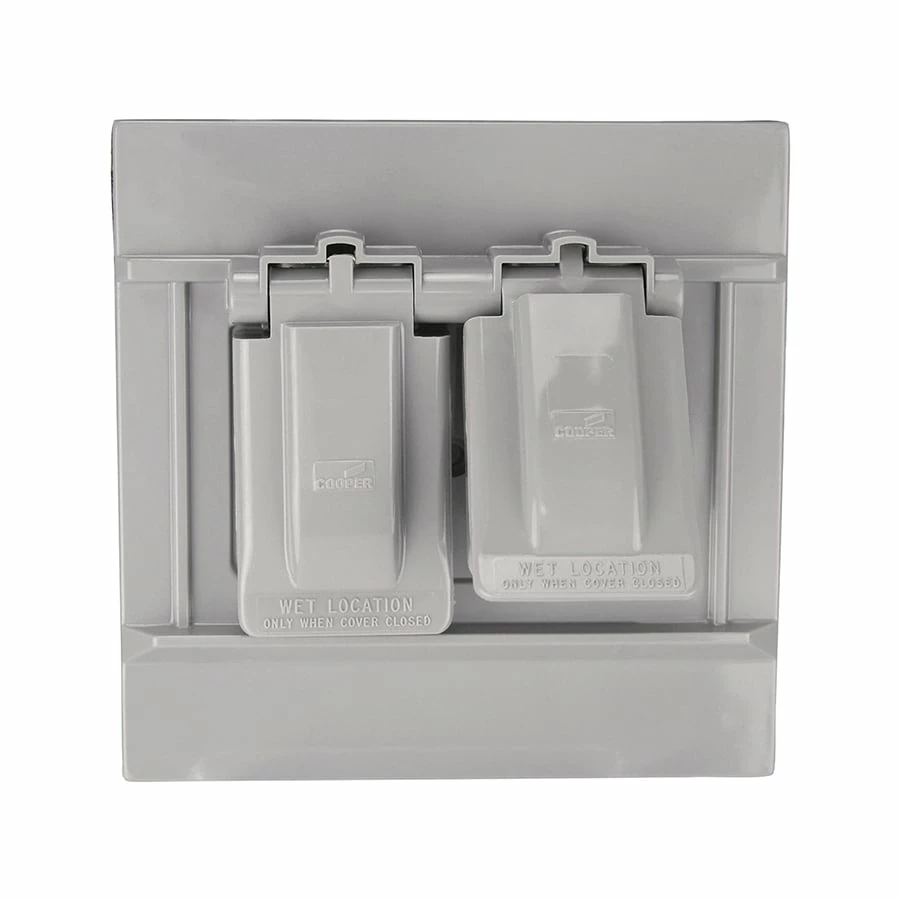 Flash Sale ๐คฉ Eaton Electrical Outlet Covers Non-Metallic Gray 2-Outlet Weatherproof Electrical Outlet Cover ๐งจ 1 Flash Sale ๐คฉ Eaton Electrical Outlet Covers Non-Metallic Gray 2-Outlet Weatherproof Electrical Outlet Cover ๐งจ