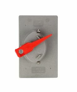 Wholesale 👏 Eaton Electrical Outlet Covers Non-Metallic Gray 1-Outlet Weatherproof Electrical Outlet Cover 😀