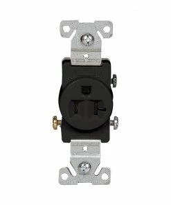 Hot Sale ⌛ Eaton Electrical Outlets 20-Amp Residential/Commercial Round Outlet, Black 🧨