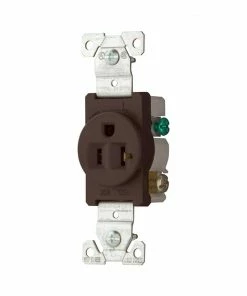 Best Pirce 🤩 Eaton Electrical Outlets 20-Amp Residential/Commercial Round Outlet, Brown ❤️