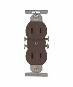 Cheap 🤩 Eaton Electrical Outlets 15-Amp Residential Duplex Outlet, Brown 😀