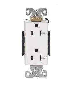 Deals ⌛ Eaton Electrical Outlets 20-Amp Industrial Duplex Outlet, White ❤️