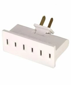 Best Pirce 🔥 Eaton Adapters & Splitters 15-Amp 2-Wire Single to Triple White Basic Low Profile Adapter 🎁