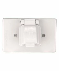 Deals ๐ฏ Eaton Electrical Outlet Covers Non-Metallic White 1-Outlet Weatherproof Electrical Outlet Cover ๐
