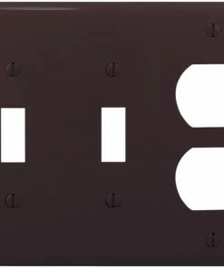 Best reviews of 🔥 Eaton Wall Plates 3-Gang Midsize Toggle/Duplex Wall Plate, Brown 🧨