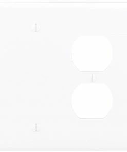 Budget ⌛ Eaton Wall Plates 2-Gang Wall Plate, White 🧨