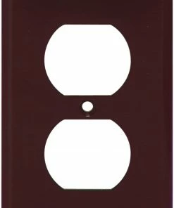 Deals ⭐ Eaton Wall Plates 1-Gang Round Wall Plate, Brown 👏