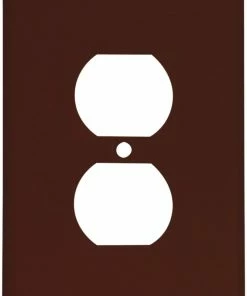 Best Sale 🎉 Eaton Wall Plates 1-Gang Round Wall Plate, Brown 🔥