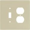 Coupon 💯 Eaton Wall Plates 2-Gang Wall Plate, Ivory ⭐