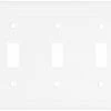 Hot Sale 🔔 Eaton Wall Plates 5-Gang Toggle Wall Plate, White 🎁