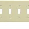 Hot Sale 🌟 Eaton Wall Plates 6-Gang Toggle Wall Plate, White 😀