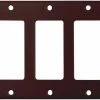 Brand new 🎁 Eaton Wall Plates 3-Gang Decorator Wall Plate, Brown 🧨