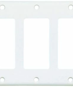 Outlet 🛒 Eaton Wall Plates 5-Gang Decorator Wall Plate, White ⌛