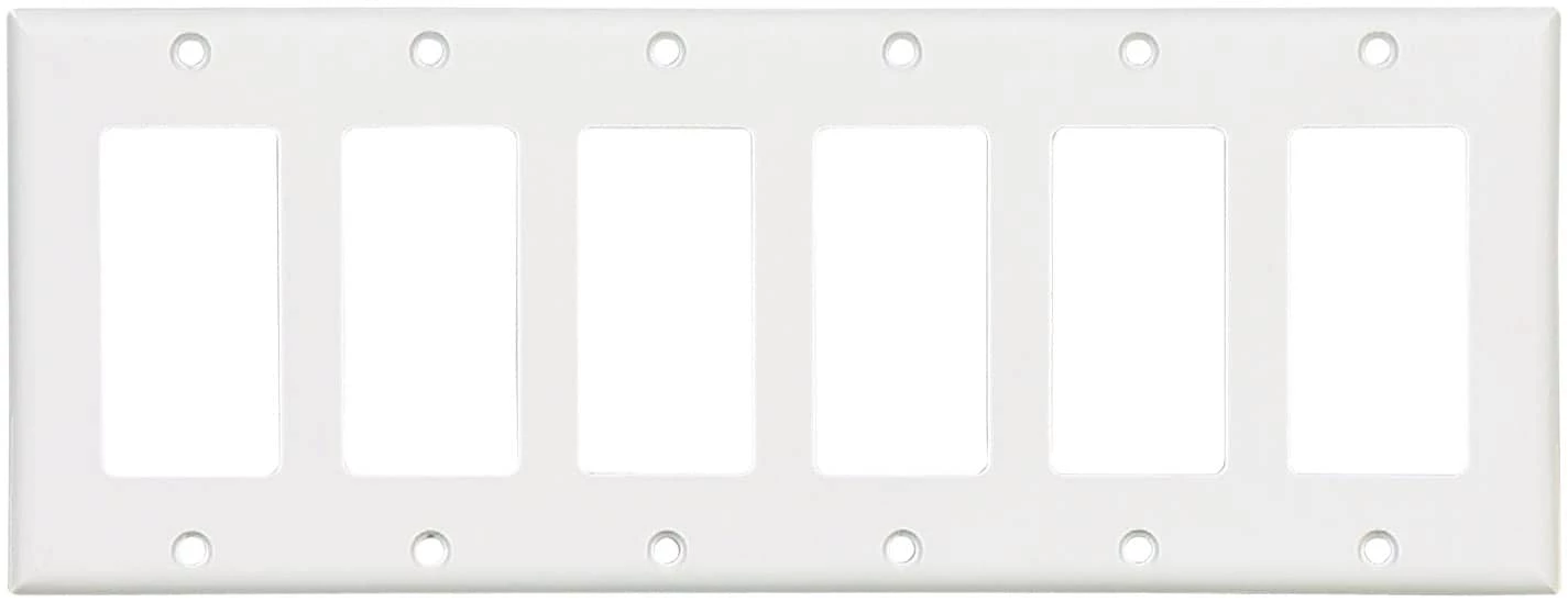 Coupon ๐งจ Eaton Wall Plates 6-Gang Decorator Wall Plate, White ๐คฉ 1 Coupon ๐งจ Eaton Wall Plates 6-Gang Decorator Wall Plate, White ๐คฉ