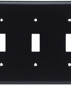 Cheap 👍 Eaton Wall Plates 3-Gang Toggle Wall Plate, Black 🧨