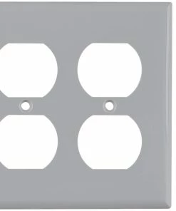 Outlet 😀 Eaton Wall Plates 2-Gang Round Wall Plate, Black 🎉