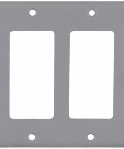 Flash Sale ✔️ Eaton Wall Plates 2-Gang Standard Decorator Wall Plate, Gray 💯
