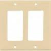 Promo ✨ Eaton Wall Plates 2-Gang Decorator Wall Plate, Ivory ⌛