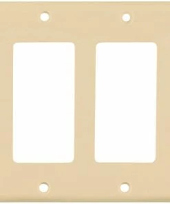 Promo ✨ Eaton Wall Plates 2-Gang Decorator Wall Plate, Ivory ⌛