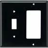 Wholesale 😀 Eaton Wall Plates 2-Gang Wall Plate, Black 🎉