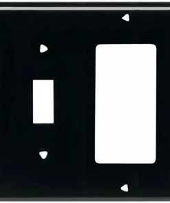 Wholesale 😀 Eaton Wall Plates 2-Gang Wall Plate, Black 🎉