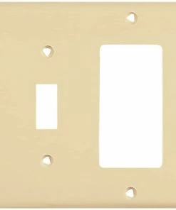 Coupon 💯 Eaton Wall Plates 2-Gang Wall Plate, Ivory 🔔