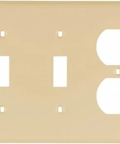Outlet 🔥 Eaton Wall Plates 3-Gang Wall Plate, Ivory ❤️