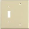 Coupon ⌛ Eaton Wall Plates 2-Gang Wall Plate, Ivory 🧨