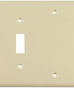 Coupon ⌛ Eaton Wall Plates 2-Gang Wall Plate, Ivory 🧨