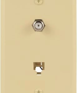 Budget 🤩 Eaton Audio & Video Wall Jacks Nylon F-Type Coax/Telephone Wall Jack 🛒
