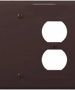 Budget 🎉 Eaton Wall Plates 2-Gang Wall Plate, Brown 👏