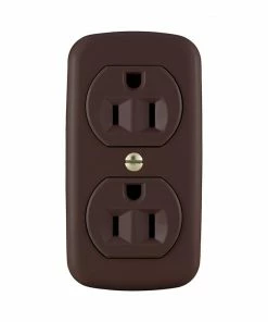 Best Sale 🛒 Eaton Electrical Outlets 15-Amp Residential Decorator Outlet, Brown 👏