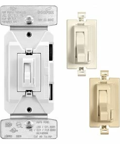 Budget ๐ Eaton Light Dimmers Single-Pole/3-Way LED Toggle Light Dimmer, White, Light Almond, Ivory ๐ฏ