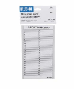 Best Sale ๐ Eaton Breaker Box Parts 4-in Panel Circuit Directory ๐ฅ