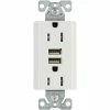 Top 10 👏 Eaton Electrical Outlets 15-Amp Tamper Resistant Residential/Commercial Decorator USB Outlet, White 🔥
