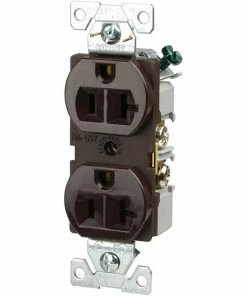 Hot Sale 🌟 Eaton Electrical Outlets 20-Amp Commercial Duplex Outlet, Brown 👍