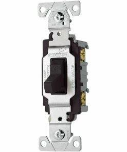 Hot Sale 🎁 Eaton Light Switches 20-Amp Toggle Light Switch, Black 🔔